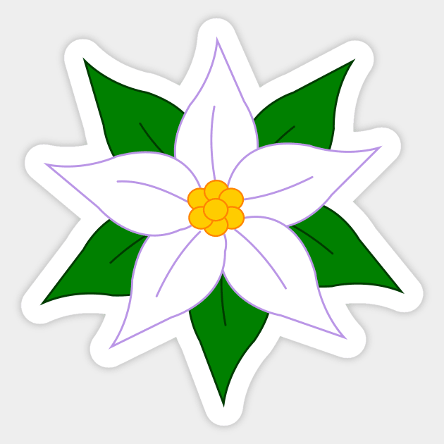 Poinsettia Sticker by traditionation